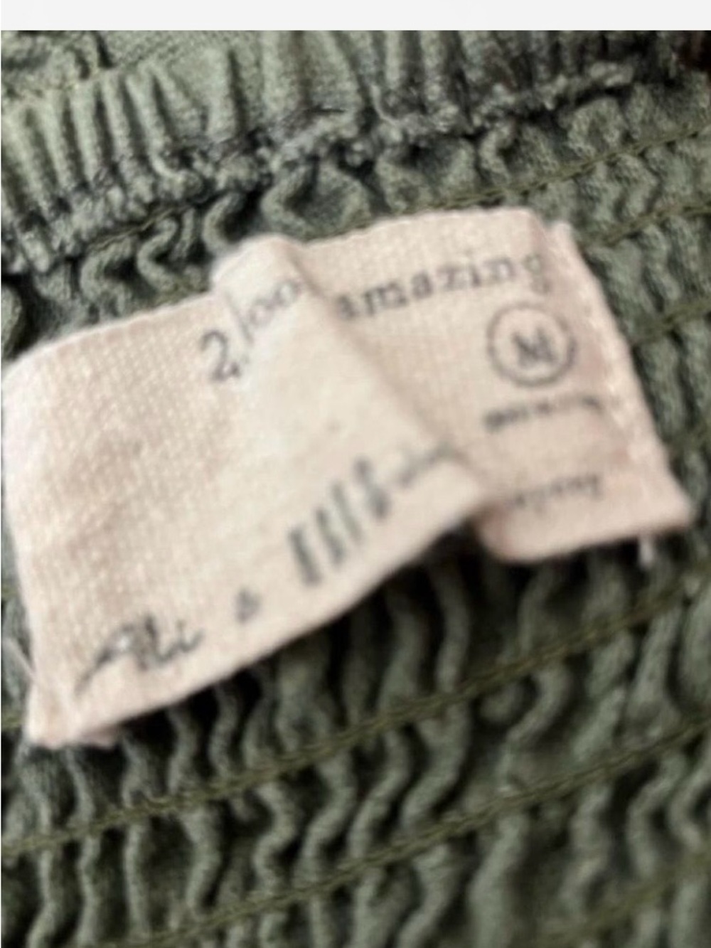 Olive Green Tie-Waist Button Front Linen Blend Halter Romper Women’s Size M - Picture 5 of 6